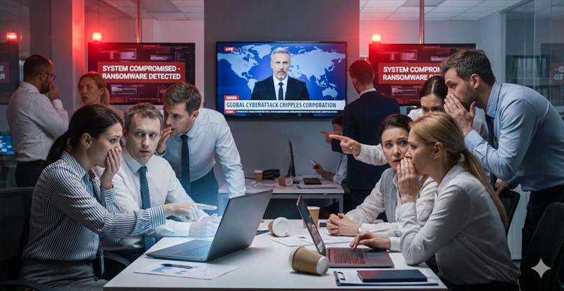 משפיעים על עובדי הארגון ומלחיצים אותם מאוד. אירוע ומתקפת סייבר.