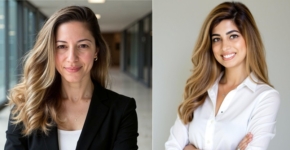 מימין לשמאל: קרין אמסילי, ראש מחלקת משאבי אנוש, וחן פלד, דירקטורית פיננסית, IVIX.