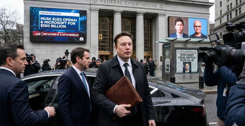 תובע את מיקרוסופט ו-OpenAI במאות מיליארדי דולרים. אילון מאסק.
