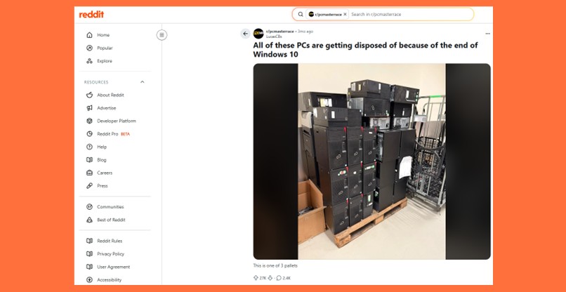 תיעד את זריקת המחשוב בממשלה. עובד ממשל אמריקני הפעיל ב-ראדיט.