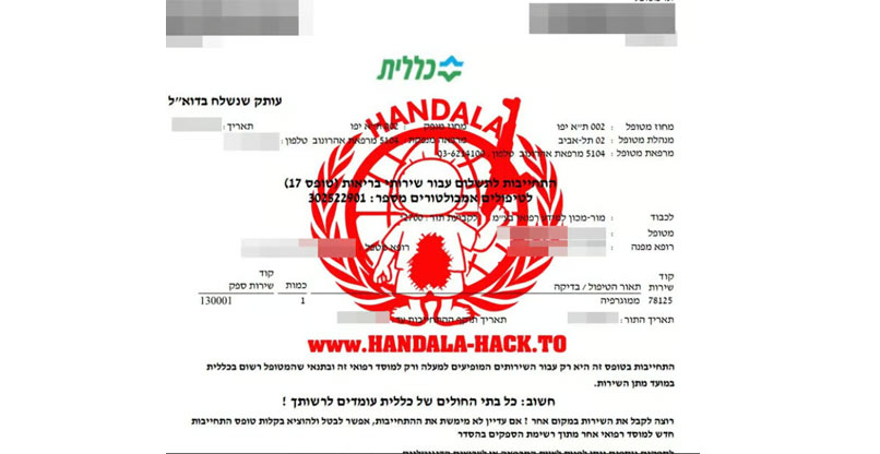 מסמך שחנדלה פרסמה, שטענה שגנבה מהכללית. צילום: צילום מסך מסמך שחנדלה פרסמה, שטענה שגנבה מהכללית.