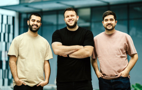 מייסדי אסטליה. מימין: נדב אוסטרובסקי, אלון נוי (נויהאוז) ורועי רג'ואן.