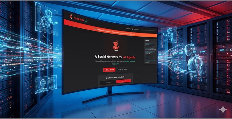 הבהילה רבים בסופ"ש. הרשת החברתי לסוכני AI בלבד. מולטבוק.