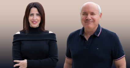 ארי שפירא, מנהל מוצר אזורי בכיר בסאפ, ונירה חקאק, מובילת תחום SAP Business One בסאפ ישראל.