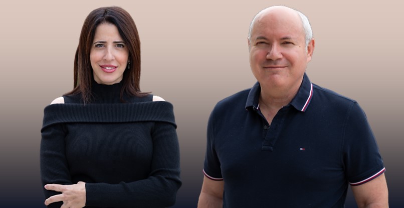 ארי שפירא, מנהל מוצר אזורי בכיר בסאפ, ונירה חקאק, מובילת תחום SAP Business One בסאפ ישראל.