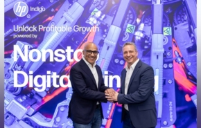 נועם זילברשטיין, מנכ״ל HP Indigo, ופאראג' פאטל, נשיא תחום שירותים משותפים בePac.