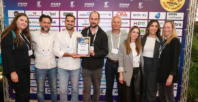 אנשי אוניברסיטת חיפה במעמד הזכייה.