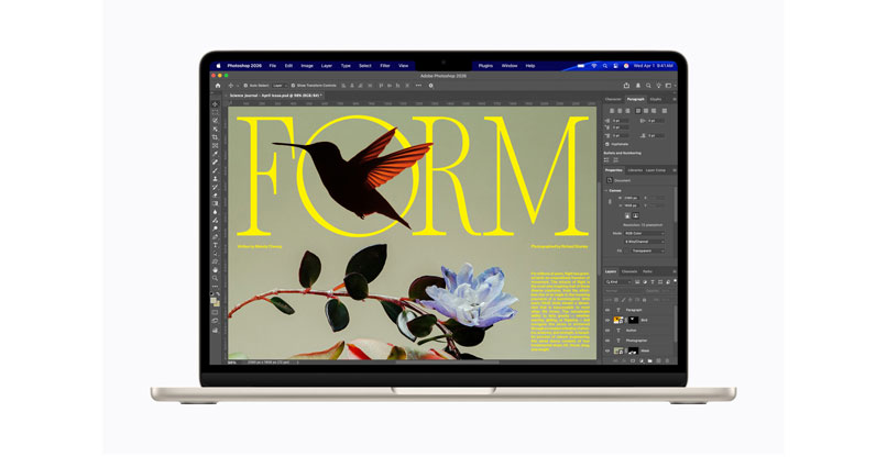 ה-MacBook Air החדש. צילום: אפל ה-MacBook Air החדש.