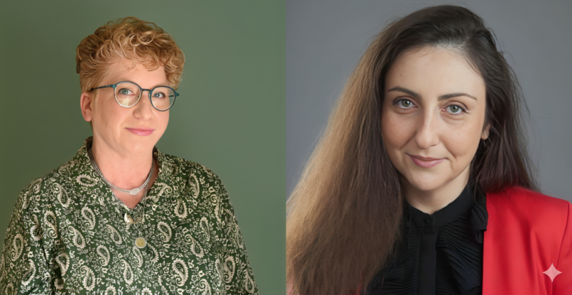 מימין לשמאל: ד"ר שושי בר-אלי ומאשה דשקוב, מייסדות "יש עם מה".