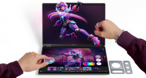 תלת מימדד ללא משקפיים ייעודיים. Yoga Book 9i 3D