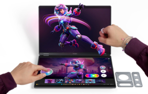 תלת מימדד ללא משקפיים ייעודיים. Yoga Book 9i 3D