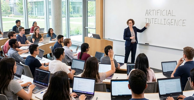 בינה מלאכותית - גם בחדר ההרצאות.