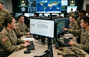 אילוסטרציה של חיילים בצבא ארצות הברית משתמשים בקלוד.