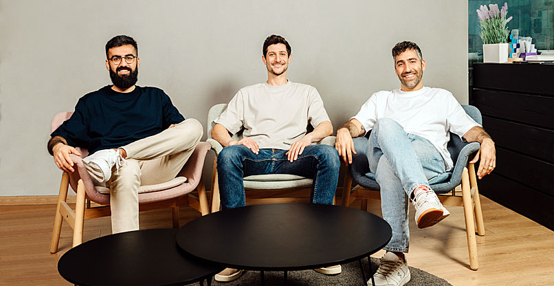 מייסדי פיג סקיוריטי. מימין: ניר לויה דהן, סמנכ"ל המוצר, גל שפיר, המנכ"ל, ורועי חיימוף, סמנכ"ל הטכנולוגיות.