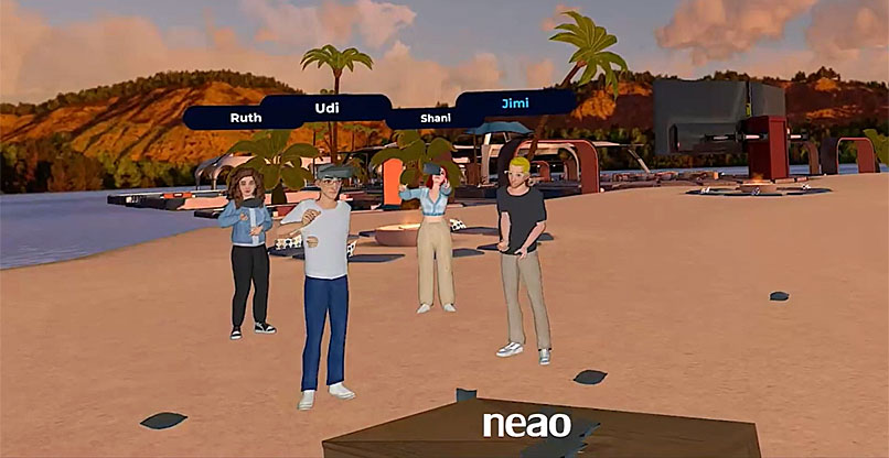 האווטארים של ניאו. גם בחוף הים.