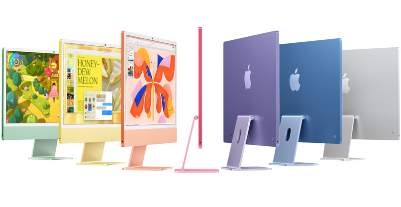 צבעי ה-iMac בסדרה הנוכחית. אילו צבעים יתווספו?