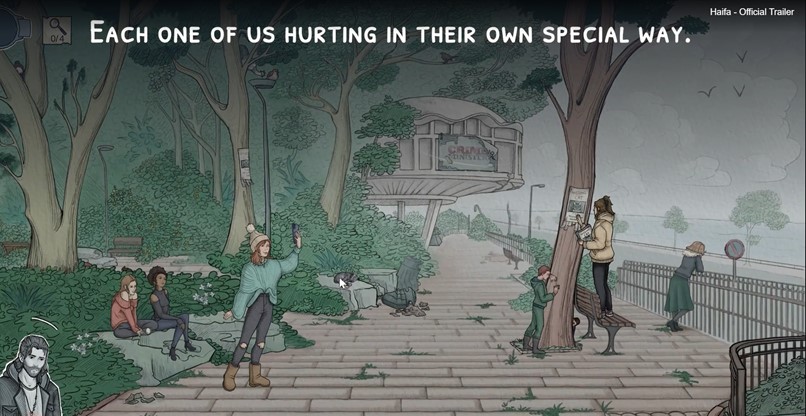 חיפוש חפצים וירטואלי בטייל לואי בחיפה. משחק המחשב החדש.