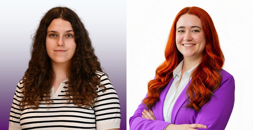 מימין לשמאל: גפן גיל, מנהלת התפעול, ו-נינה יזושין, מנהלת השיווק, של מועדון המשקיעים IL Angel Club.