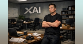 נשאר לבד מבין כלל מייסדי החברה. אילון מאסק.