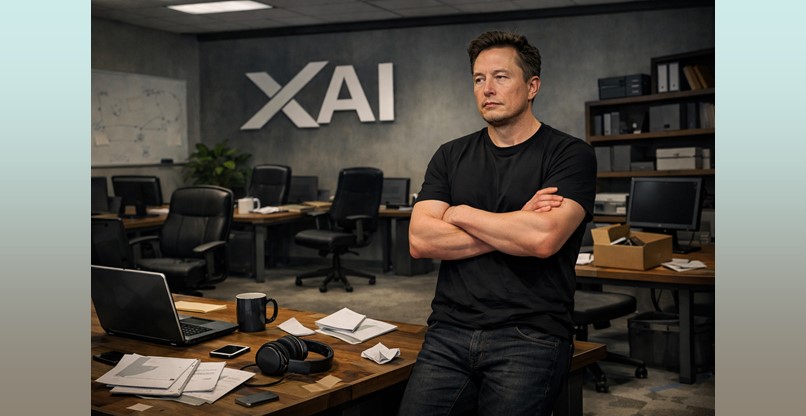 נשאר לבד מבין כלל מייסדי החברה. אילון מאסק.