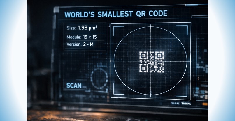 פותח באחרונה. קוד ה-QR הקטן בעולם.