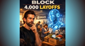 פיטר 4,000 מעובדי חברת בלוק. מנכ"ל ומייסד החברה, ג'ק דורסי.