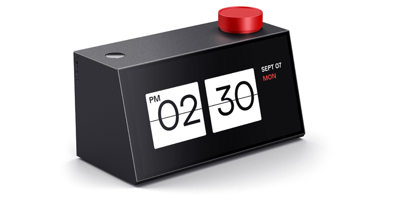 שעון חכם לשולחן העבודה. AI Work Companion Concept.