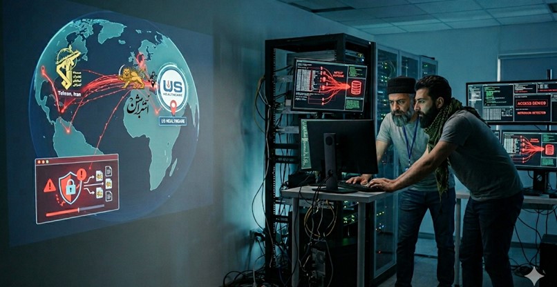 תוקפים ארגוני בריאות בארהצות הברית. האקרים פרו-איראנים.