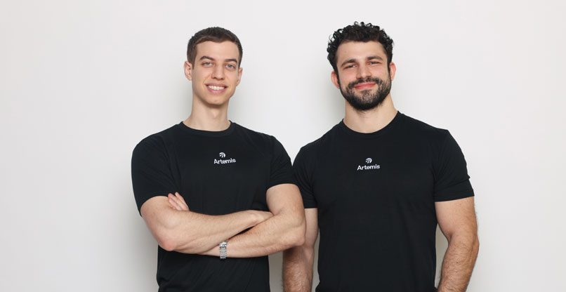 ד"ר דן שיבלר, סמנכ"ל הטכנולוגיות של ארטמיס, ושחר הירשברג, מנכ"ל החברה.