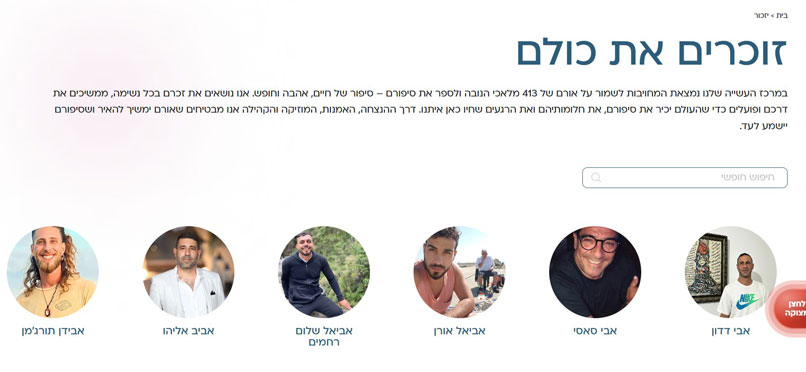 אזור ההנצחה לנרצחים בפסטיבל הנובה.