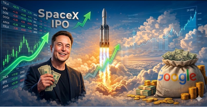 ההנפקה הצפויה שלה תעשיר עוד יותר את מאסק ואת גוגל. SpaceX.