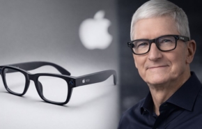 מכינים לנו משקפי AI מסוגננים. אפל והמנכ"ל טים קוק.