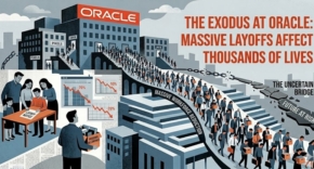 שלחה עשרות אלפי מעובדיה הביתה. אורקל.