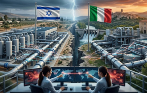 אילוסטרציה של מתקפות על מערכות מים ישראליות ואיטלקיות.