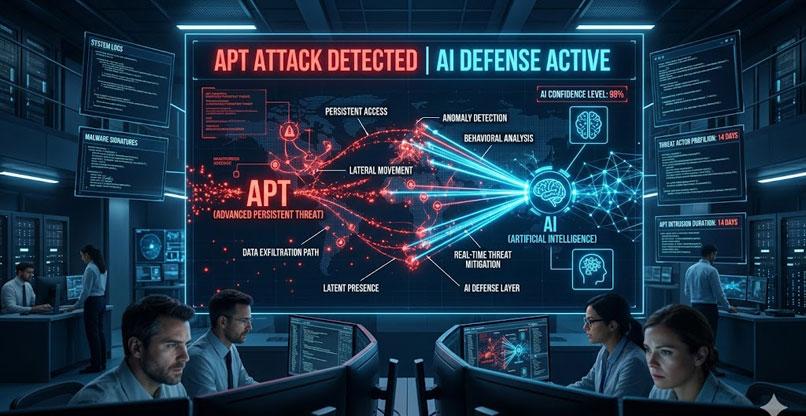 מתקפות APT מבוססות AI. צילום: ג'מיני (אילוסטרציה) מתקפות APT מבוססות AI.