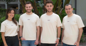 מייסדי אריון סקיוריטי - המנכ"ל, רון ארבל, סמנכ"ל הטכנולוגיות, אריאל ליטמנוביץ', וסמנכ"ל המוצר, יאיר לדיז'נסקי - ושירה זלטנר, סמנכ"לית צמיחה וביצועים עסקיים.