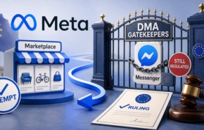 האיחוד האירופי פסק - המרקטפלייס שלה יוחרג מה-gatekeepers DMA act של אירופה, והמסנג'ר - לא. חברת מטא.