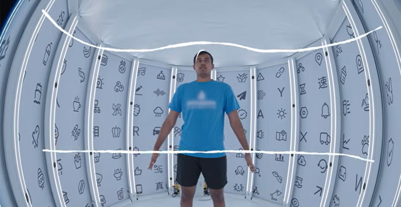 הדמיה של תאום דיגיטלי של שחקן. צילום: לכידת מסך הדמיה של תאום דיגיטלי של שחקן.