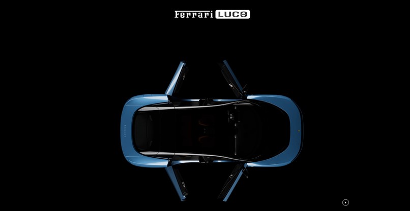 המכונית החשמלית של פרארי. Luce.