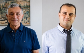 מימין לשמאל: חיים רובין, מנכ"ל רוביקס; יחזקאל ארז, מנכ"ל טרהפנס.
