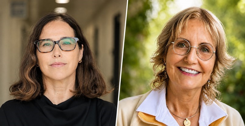 מימין לשמאל: פרופ' דורית ניצן ואילה מילר, חברות הוועד המנהל החדשות של SID-ישראל.