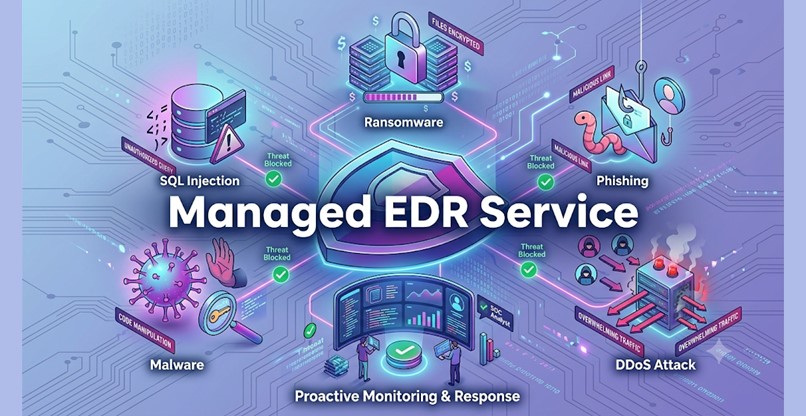 להגנה על הארגון ממתקפות סייבר. שירות EDR מנוהל. צילום: אילוסטרציה. ג'מיני להגנה על הארגון ממתקפות סייבר. שירות EDR מנוהל.