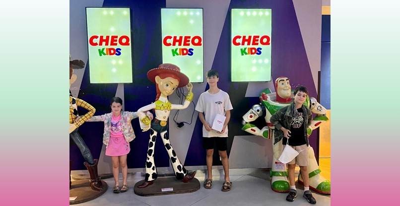 ילדי העובדים של חברת CHEQ, והבילוי שלהם באירוע. צילום: CHEQ ילדי העובדים של חברת CHEQ, והבילוי שלהם באירוע.
