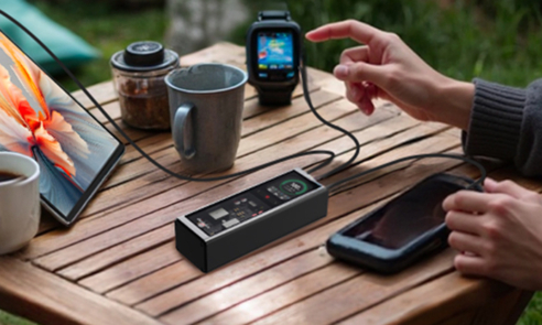 להטעין שלושה מכשירים בבת אחת. 140W Smart Laptop Power Bank של לנובו.