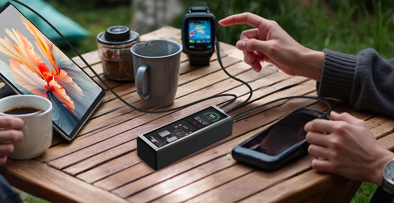 להטעין שלושה מכשירים בבת אחת. 140W Smart Laptop Power Bank של לנובו.