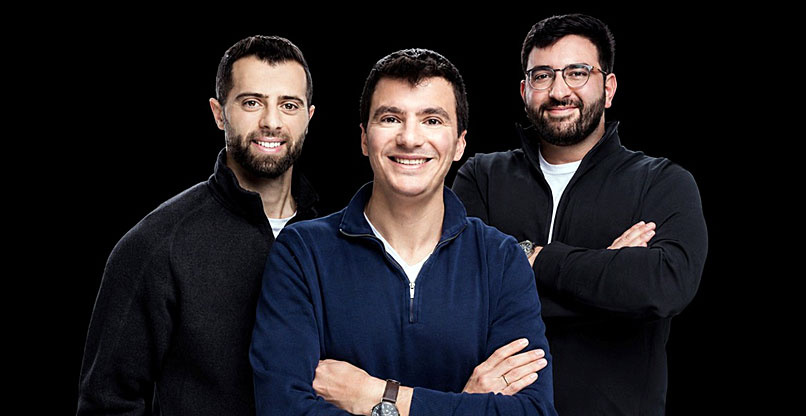 מייסדי אוליגו סקיוריטי. מימין: גל אלבז, סמנכ"ל הטכנולוגיות, נדב צ'רנינסקי, המנכ"ל, ואבשלום חילו, סמנכ"ל המוצר.