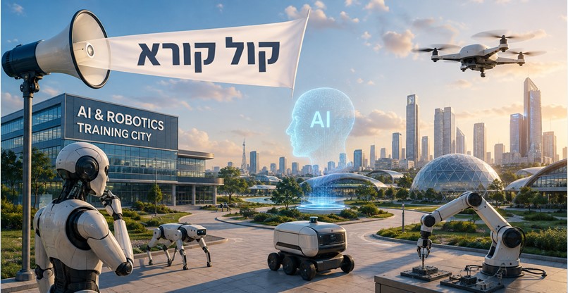 הממשלה פרסמה קול קורא להקמתה. עיר אימון לרובוטיקה ול-AI פיזית.