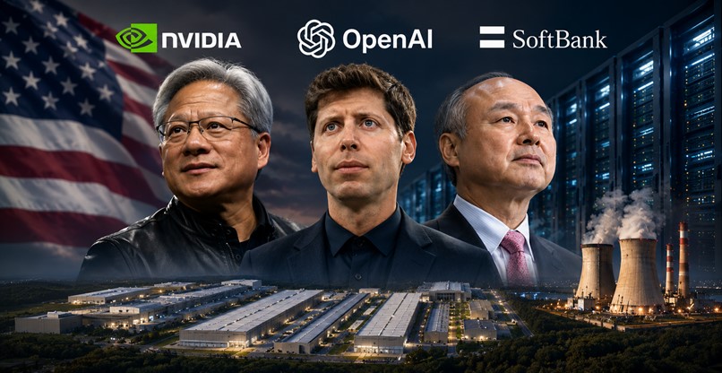 חוברות יחד להקמת דאטה סנטר עצום ל-AI באוהיו. OpenAI, אנבידיה וסופטבנק.