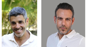 מימין: רימון כהן, מנכ"ל YouCC, עמית שקד, מנכ"ל בלידר.