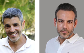 מימין: רימון כהן, מנכ"ל YouCC, עמית שקד, מנכ"ל בלידר.